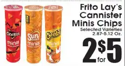 Supremo Foods Inc Frito Lay's Cannister Minis Chips offer