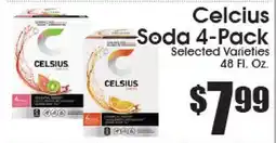 Supremo Foods Inc Celcius Soda 4-Pack offer