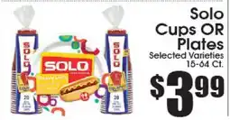 Supremo Foods Inc Solo Cups OR Plates offer