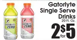 Supremo Foods Inc Gatorlyte Single Serve Drinks offer