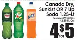 Supremo Foods Inc Canada Dry, Sunkist OR 7 Up Soda offer