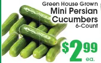 Supremo Foods Inc Green House Grown Mini Persian Cucumbers offer