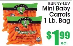 Supremo Foods Inc BUNNY-LUV Mini Baby Carrots offer