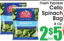 Supremo Foods Inc Fresh Express Cello Spinach Bag offer
