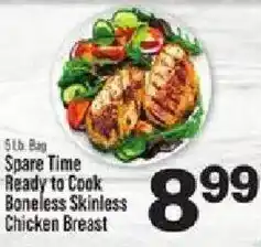 IGA Spare Time Ready to Cook Boneless Skinless Chicken Breast offer