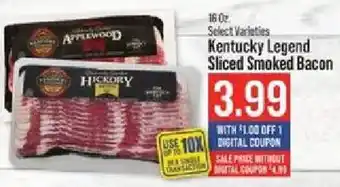 IGA Kentucky Legend Sliced Smoked Bacon offer