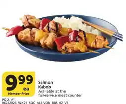 Vons Salmon Kabob offer
