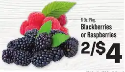 IGA Blackberries or Raspberries offer