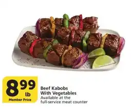 Vons Beef Kabobs With Vegetables offer