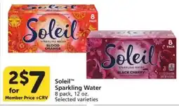 Vons Soleil sparkling water offer