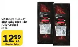 Vons Signature select bbq baby back ribs fully cooked offer