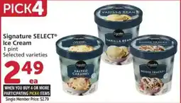 Vons Signature select ice cream offer