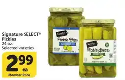 Vons Signature select pickles offer