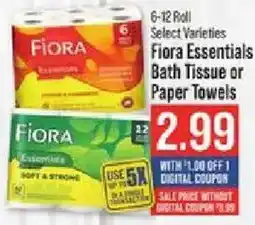 IGA Flora essentials bath tissue or paper towels offer