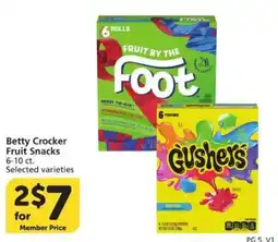 Vons Betty Crocker Fruit Snacks offer