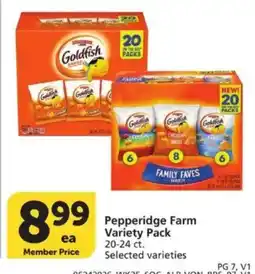 Vons Pepperidge Farm Variety Pack offer