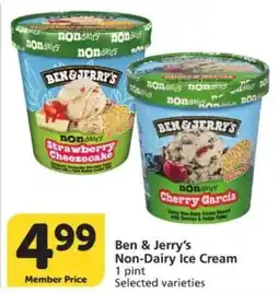Vons Ben & Jerry's Non-Dairy Ice Cream offer