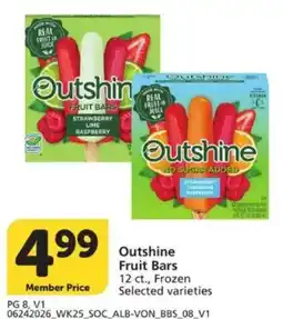 Vons Outshine Fruit Bars offer
