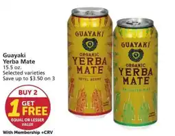 Vons Guayaki Yerba Mate offer