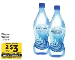 Vons Eternal Water offer