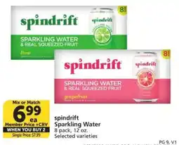 Vons Spindrift sparkling water offer