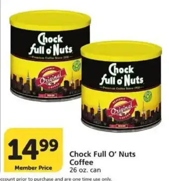 Vons Chock Full O' Nuts Coffee offer