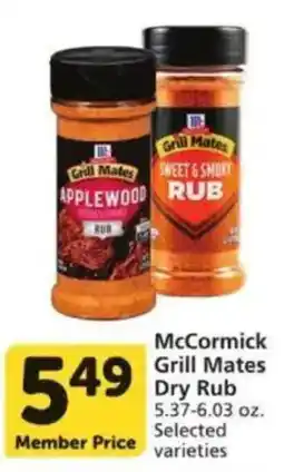 Vons McCormick Grill Mates Dry Rub offer