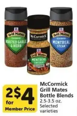 Vons McCormick Grill Mates Bottle Blends offer