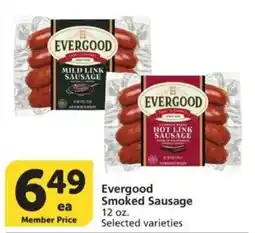 Vons Evergood Smoked Sausage offer