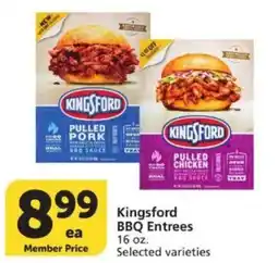 Vons Kingsford BBQ Entrees offer