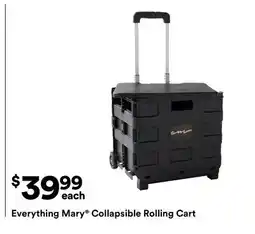 Michaels Everything Mary Collapsible Rolling Cart offer