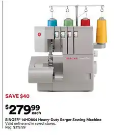 Michaels SInGeR 14HD854 Heavy-Duty Serger Sewing Machine offer