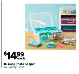 Michaels 16-Case Photo Keeper by Simply Tidy offer