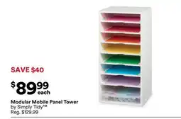 Michaels Modular Mobile Panel Tower by Simply Tidy offer