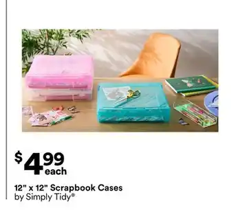 Michaels 12 x 12 Scrapbook Cases by Simply Tidy offer