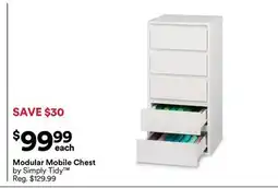 Michaels Modular Mobile Chest by Simply Tidy offer