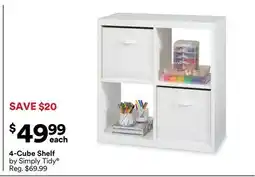 Michaels 4-Cube Shelf by Simply Tidy offer