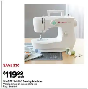 Michaels SINGER M1500 Sewing Machine offer