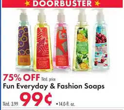 Boscov's Fun Everyday & Fashion Soaps offer