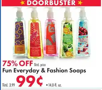 Boscov's Fun Everyday & Fashion Soaps offer