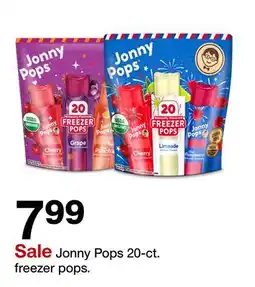 Target Jonny Pops 20 ct. freezer pops offer