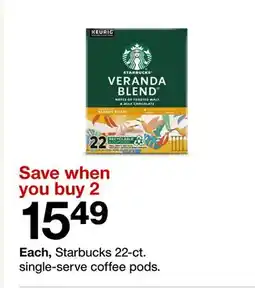 Target Starbucks 22-ct. single-serve coffee pods offer