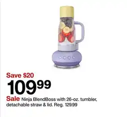 Target Ninja BlendBoss with 26-oz. tumbler, detachable straw & lid offer