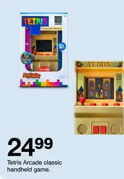 Target Tetris Arcade classic handheld game offer