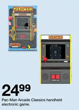 Target Pac-Man Arcade Classics handheld electronic game offer
