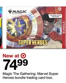 Target Magic The Gathering: Marvel Super Heroes bundle trading card box offer