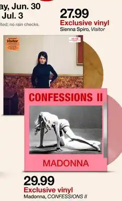 Target Madonna, CONFESSIONS II offer