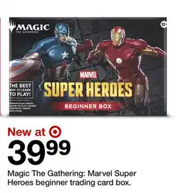 Target Magic The Gathering: Marvel Super Heroes beginner trading card box offer