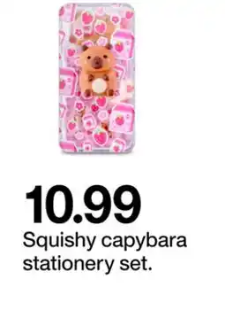 Target Squishy capybara stationery set offer
