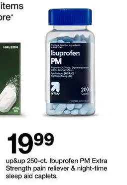 Target up&up 250-ct. Ibuprofen PM Extra Strength pain reliever & night-time sleep aid caplets offer